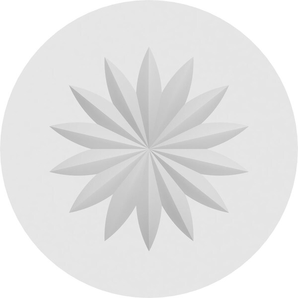 Standard Grayson Flower Rosette With Square Edge, 7W X 7H X 1/2P